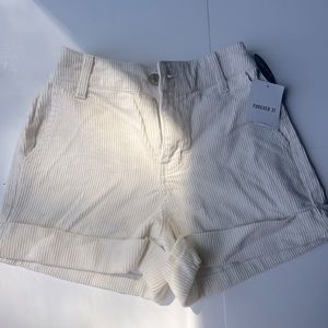 Cream Corduroy Short!